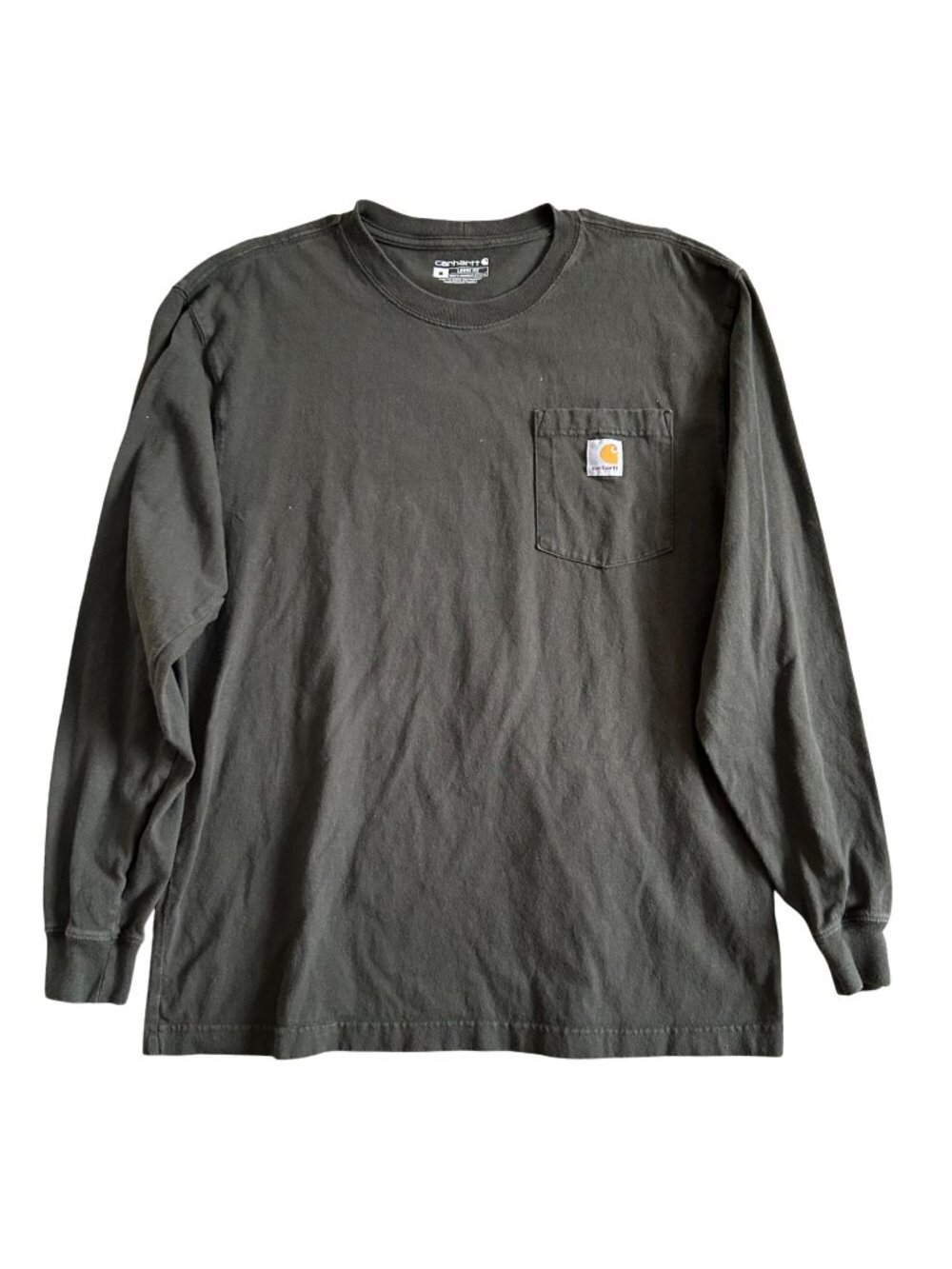 Carhartt Mens Sz Medium Loose Fit Long Sleeve Workwear Pocket T-Shirt